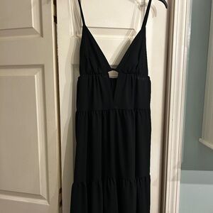 Black maxi dress